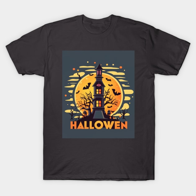 Vintage Halloween Pumpkin 2023. Halloween 2023 T-Shirt by BukovskyART